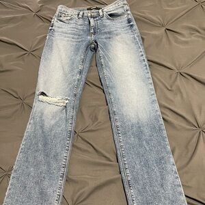 Hudson Nico  Blue Distressed Women Jeans EUC